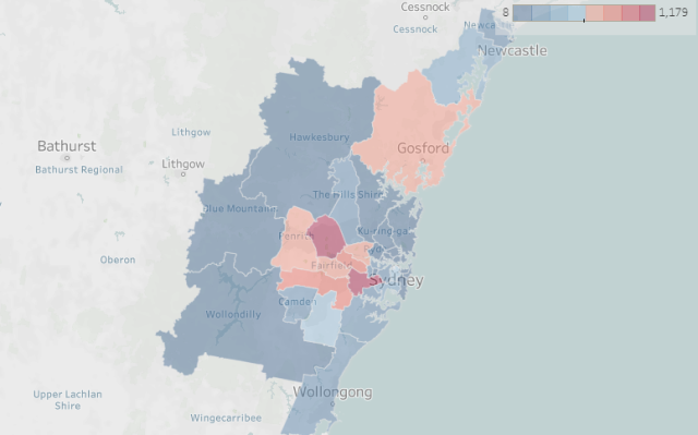 Heat map re evictions