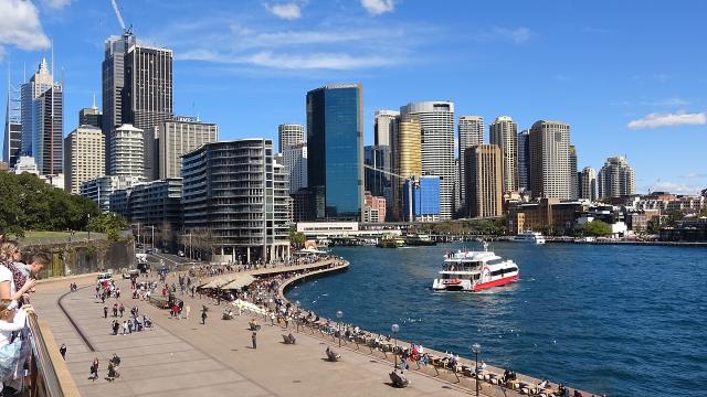 image of Circular Quay in Sydney Harbour, showing office buildings