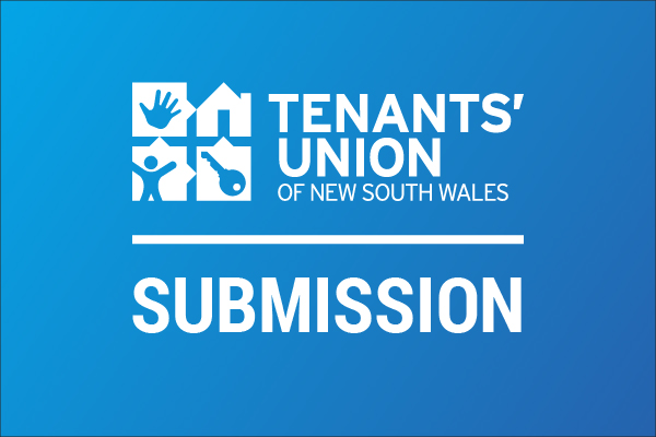 Tenants' Union logo and the word 'Submission'