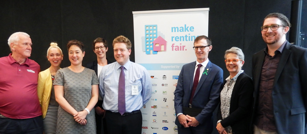 Make Renting Fair campaigners with MPs at a Parliamentary Briefing
