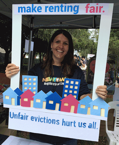 Make Renting Fair supporters at Newtown Festival