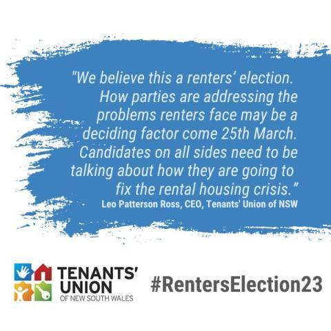 Tenants' Union CEO Leo: "How parties are addressing the problems renters face may be a deciding factor come 25 March"
